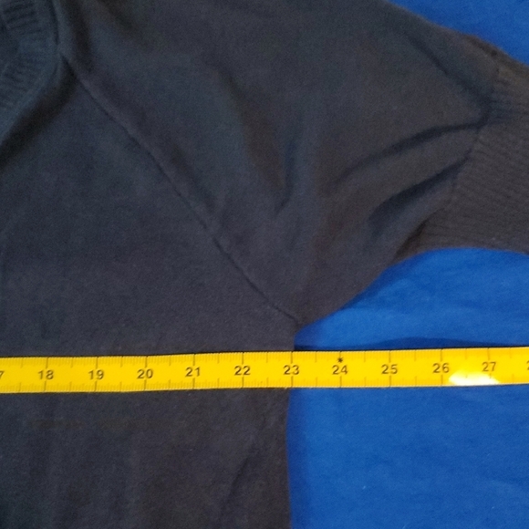 Torrid sz 2 Short Sleve Navy Blue V-Neck Cardigan Sweater - Picture 6 of 7